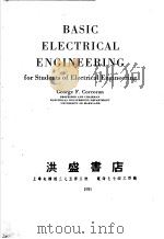 BASIC ELECTRICAL ENGINEERING PDF电子版封面 GEORGE F.CORCORAN