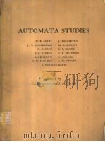 AUTOMATA STUDIES PDF电子版封面 C.E.SHANNON J.M.CCARTHY