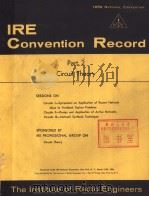 1956 NATIONAL CONVENTION IRE CONVENTION RECORD PART 2 CIRCUIT THEORY PDF电子版封面