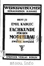WERKSTATTBUCHER HEFT 72 FACHKUNDE FUR DEN MODELLBAU（ PDF版）
