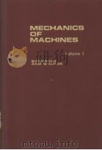 MECHANICS OF MACHINES VOLUME ONE PDF电子版封面 H.E.BARNACLE G.E.WALKER