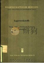 LAGERWERKSTOFFE PDF电子版封面 E.HEIDEBROEK