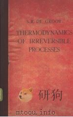 THEROMODYNAMICS OF IRREVERSIBLE PROCESSES PDF电子版封面 S.R.DE GROOT
