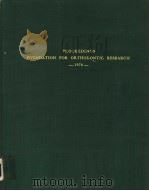PROCEEDINGS FOUNDATION FOR ORTHODONTIC RESEARCH 1976 PDF电子版封面