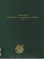 PROCEEDINGS FOUNDATION FOR ORTHODONTIC RESEARCH  1975     PDF电子版封面     
