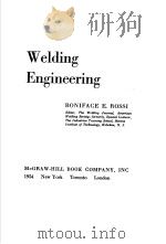 WELDING ENGINEERING PDF电子版封面