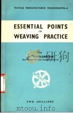 ESSENTIAL POINTS IN WEAVING PRACTICE PDF电子版封面 W.MIDDLEBROOK