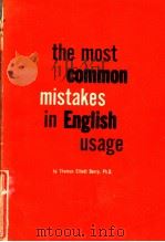 THE MOST COMMON MISTAKES IN ENGLISH USAGE PDF电子版封面 THOMAS ELLIOTT BERRY