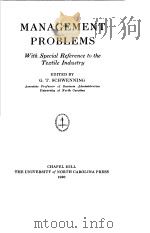 MANAGEMENT PROBLEMS PDF电子版封面 G.T.SCHWENNING