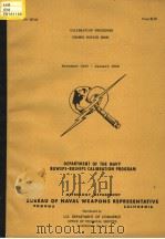 DEPARTMENT OF THE NAVY BUWEPS-BUSHIPS CALIBRATION PROGRAM PDF电子版封面 U.S.DEPARTMENT OF COMMERCE