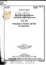 NAVY CALIBRATION PROGRAM INSTRUMENT CALIBRATION PROCEDURE GQ-09 PDF电子版封面