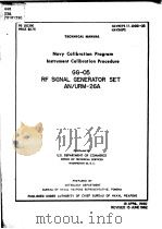 NAVY CALIBRATION PROGRAM INSTRUMENT CALIBRATION PROCEDURE GG-05     PDF电子版封面     