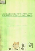 HEALTH PHYSICS BIBLIOGRAPHY ON TRITIUM PDF电子版封面 DONALD A.MCKOWN