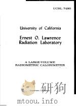 A LARGE-VOLUME RADIOMETRIC CALORIMETER PDF电子版封面 STUART R. GUNN