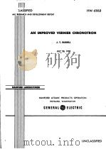 AN IMPROVED VERNIER CHRONOTRON PDF电子版封面 J.T.RUSSELL