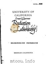 MILLIMICROSECOND DISCRIMINATOR（ PDF版）