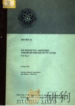 THE RADIOACTIVE INDEPENDENT TRANSDUCER-RECEIVER(RIT-R)SYSTEM PDF电子版封面 FINAL REPORT