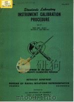 INSTRUMENT CALIBRATION PROCEDURE GG-07 PDF电子版封面