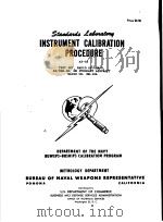 INSTRUMENT CALIBRATION PROCEDURE AS-03 PDF电子版封面