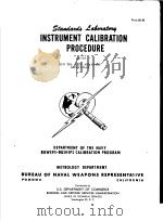 INSTRUMENT CALIBRATION PROCEDURE AA-09 PDF电子版封面