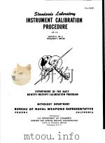 INSTRUMENT CALIBRATION PROCEDURE AF-10 PDF电子版封面