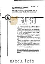 U.S.DEPARTMENT OF COMMERCE OFFICE OF TECHNICAL SERVICES PB-154731 PDF电子版封面