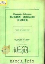 INSTRUMENT CALIBRATION TECHNIQUE DE-01 PDF电子版封面