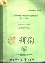 SWTTUS REPORT ON THERMOELECTRICITY PARL Ⅱ-DEVICES PDF电子版封面