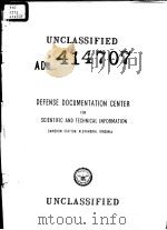 DEFENSE DOCUMENTATION CENTER AD 414707（ PDF版）