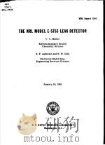 THE NRL MODEL E-5753 LEAK DETECTOR PDF电子版封面 S.F.ANDERSEN AND R.W.DOLK