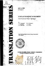 SCINTILLATION METHOD IN RADIOMETRY PDF电子版封面