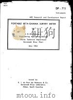 PORTABLE BETA-GAMMA SURVEY METER（ PDF版）