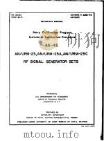 NAVY CALIBRATION PROGRAM INSTUUMENT CALIBRATION PROCEDURE AG-43 PDF电子版封面