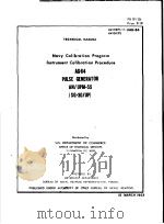 NAVY CALIBRATION PROGRAM INSTUUMENT CALIBRATION PROCEDURE AG-64（ PDF版）