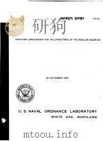 UPPER AND LOWER BOUNDS FOR THE CAPACITANCE OF THE REGULAR SOLIDS (U) PDF电子版封面