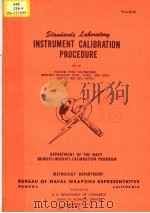 INSTRUMENT CALIBRATION PROCEDURE AE-16 PDF电子版封面