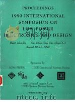 1999 INTERNATIONAL SYMPOSIUM ON LOW POWER ELECTRONICS AND DESIGN PDF电子版封面 HYATT ISLANDIA