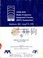 1998 IEEE RADIO  FREQUENCY INTEGRATED CIRCUITS SYMPOSIUM（ PDF版）