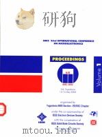 2002 23rd INTERNATIONAL CONFERENCE ON MICROELECTRONICS PROCEEDINGS VOLUME 1（ PDF版）