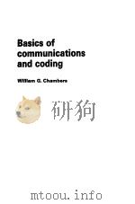 BASICS OF COMMUNICATIONS AND CODING（1985年 PDF版）