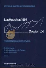 PHYSIQUE QUANTIQUE MESOSCOPIQUE MESOSCOPIC QUANTUM PHYSICS 1995 PDF电子版封面 0444822933