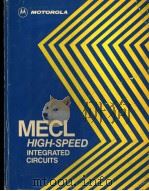 MOTOROLA MECL INTEGRATED CIRCUITS PDF电子版封面