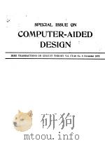 SPECIAL ISSUE ON COMPUTER AIDED DESIGN PDF电子版封面