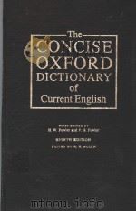 THE CONCISE OXFORD DICTIONARY OF CURRENT ENGLISH PDF电子版封面 H.W.FOWLER AND F.G.FOWLER