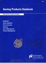 ANALOG PRODUCTS DATABOOK PDF电子版封面