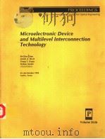 MICROELECTRONIC DEVICE AND MULILEVEL INTERCONNECTION TECHNOLOGY PDF电子版封面 GIRISH A·DIXIT