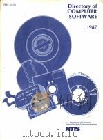 DIRECTORY OF COMPUTER SOFTWARE 1987 PDF电子版封面