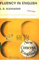 NEW CONCEPT ENGLISH FLUENCY IN ENGLISH PDF电子版封面 L.G.ALEXANDER