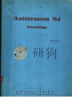 AUTOTESTCON 84 PROCEEDINGS PDF电子版封面
