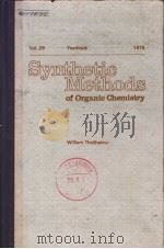 SYNTHETIC METHODS OF ORGANIC CHMEISTRY VOLUME 29 YEARBOOK 1975 PDF电子版封面 3805520956